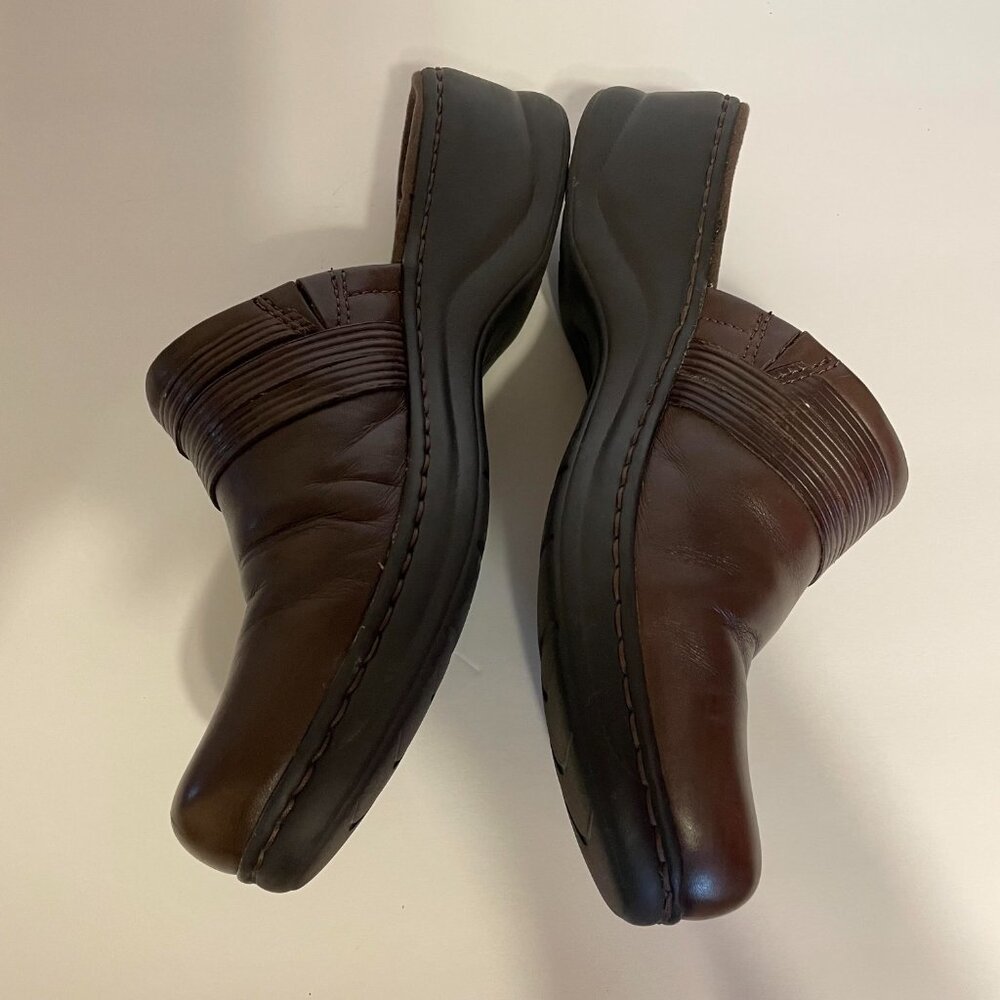 Clarks Shoes Womens 9.5M Clogs 67375 Brown Leather - Picture 5 of 6